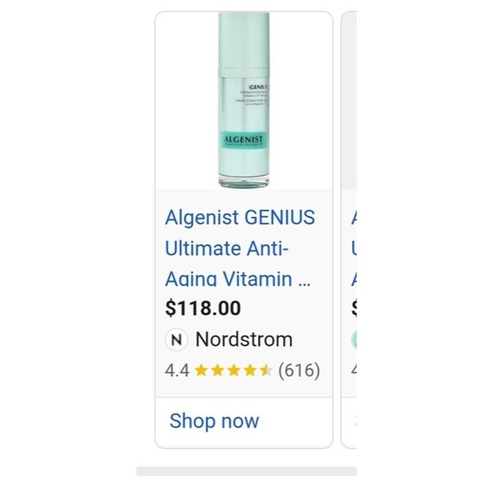 New Algenist GENIUS Ultimate Anti-Aging Vitamin C+ Serum - Picture 2 of 2